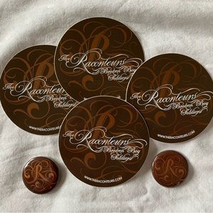 The Raconteurs •Jack White• 2006 band merch - 4 Stickers & 2 Pins
